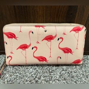 Kate Spade Flamingo Print Wallet